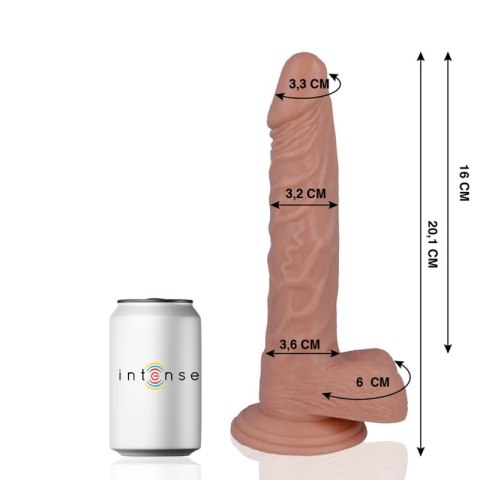 Mr Intense Model 21 silikonowy anatomiczny 20,1 cm przyssawka naturalny