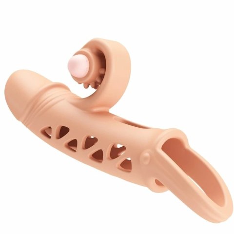 Romance Naturalny Przedłużony Rękaw Intymny z Wibracją TPE