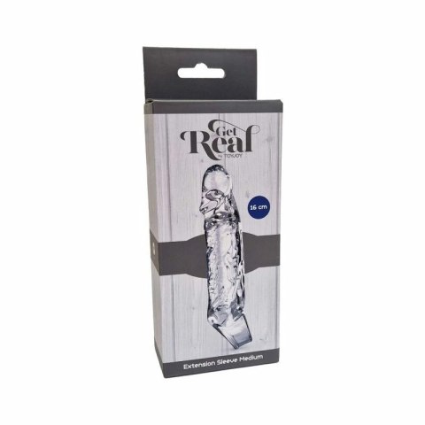 Get Real Przedłużacz Średni Transparentny - Elastyczny Rękaw z TPE