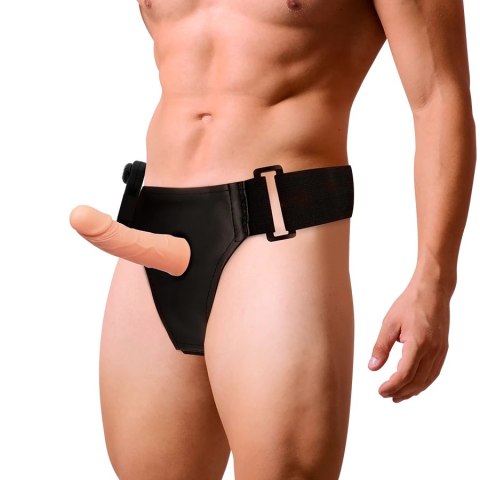 Harness Attraction Uprząż Intymna z Wibratorem 15 cm Naturalny TPR