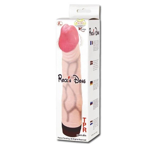 Baile Rockin Dong Model I Cyber Skin wibracje TPR 21,5cm multibiegowy