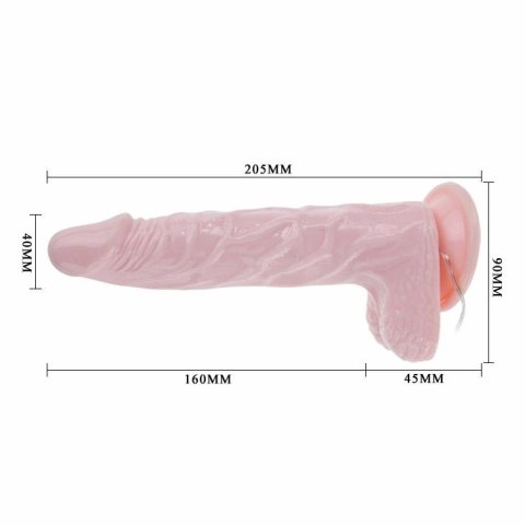 Baile Super Rota Dong 20,5 cm - Model obrotowy z przyssawką TPR