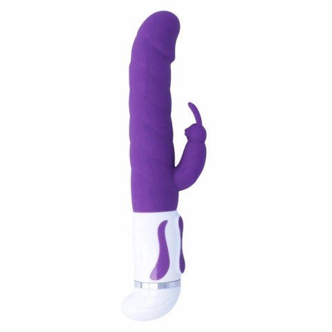 Intense Bobble Liliowy - Wibrator Silikonowy z Rotacją 27 cm
