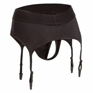 CalExotics Boundless Stringi z Pasem do Pończoch S/M - Bezramiączkowa Uprząż
