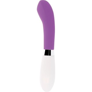 Glossy John - Fioletowy wibrator silikonowy, 10 trybow, 12 cm