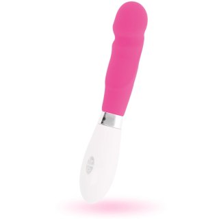 Glossy Paul Rożowy - Wibrujący model silikonowy, 10 trybow, 12 cm