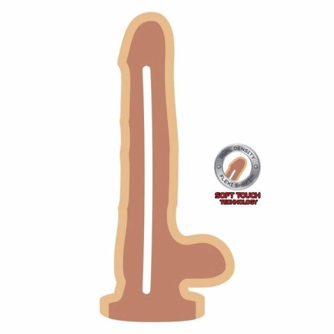 GET REAL Model Double Density 12 cm Naturalny z Przyssawką TPE