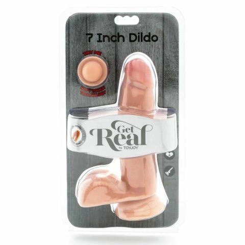 GET REAL Model Double Density 12 cm Naturalny z Przyssawką TPE