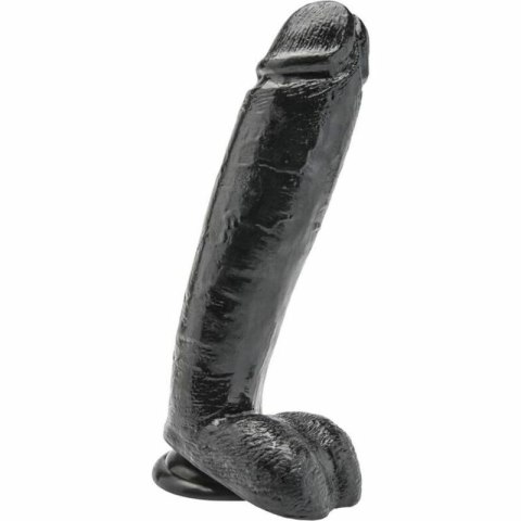 Get Real Czarny Model 25,5 cm z kulkami - anatomiczny system PCV