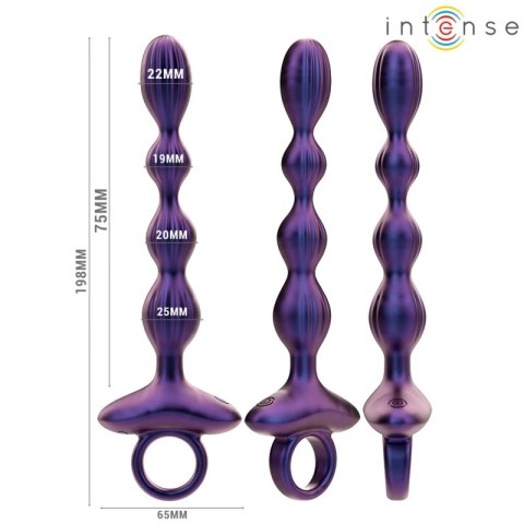 Intense Jackie Model 1 - Wibrujący Plug Anatomiczny z Pilotem, Czarny