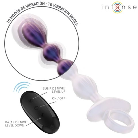 Intense Jackie Model 1 - Wibrujący Plug Anatomiczny z Pilotem, Czarny