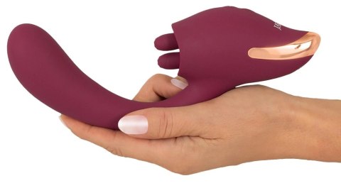 Javida 2-Function Vibrator & Licking System silikonowy 20,6 cm fioletowy