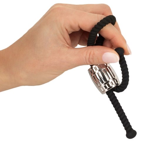 Rebel Heavy Rope Pasek Regulowany Czarny z Metalowym Elementem 14,5 cm