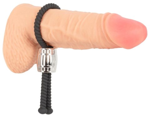 Rebel Heavy Rope Pasek Regulowany Czarny z Metalowym Elementem 14,5 cm