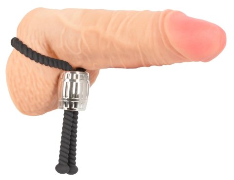 Rebel Heavy Rope Pasek Regulowany Czarny z Metalowym Elementem 14,5 cm