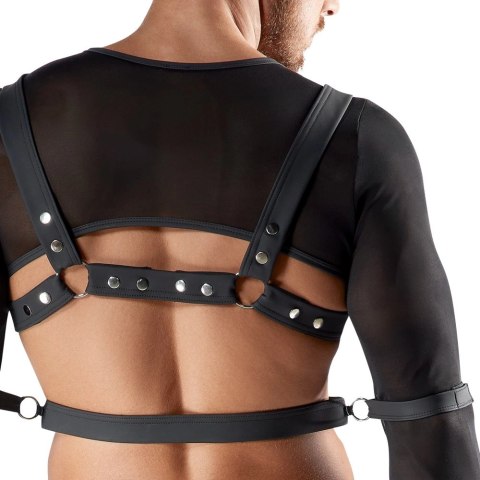 Svenjoyment Bondage Zestaw Powernet XL - Top, Uprząż, Jockstrap, 4 Mankiety