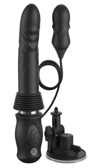 Pipedream FFS Ultimate Silicone Thruster - system ruchomy, silikonowy, czarny