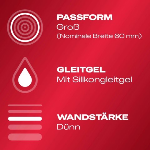 Durex Gefuhlsecht XXL 30 szt. prezerwatywy silikonowe, extra large