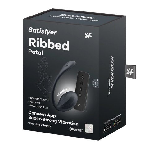 Satisfyer Ribbed Petal Connect - bezprzewodowy model dla par, wodoodporny