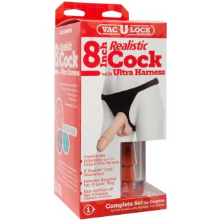 Doc Johnson Ultra Harness Zestaw 20cm + System Vac-U-Lock