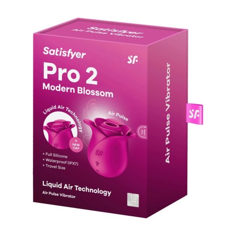 Satisfyer Pro 2 Modern Blossom - pulsacyjny model roża, 11 trybow