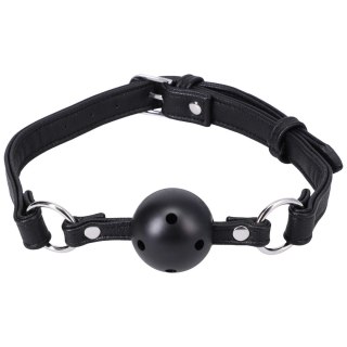 Doc Johnson Ball Gag Regulowany pasek oddychająca kulka czarna
