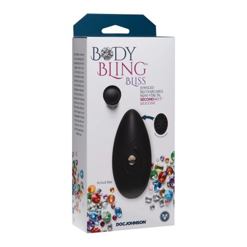 Doc Johnson Bliss Mini Wibrator Bullet z 8 Trybami, silikonowy, ładowalny