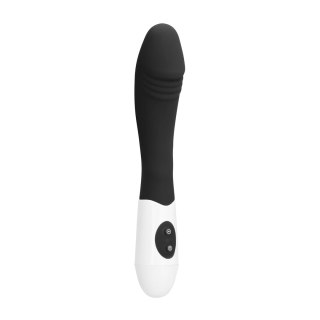 GC by Shots - Wibrator żebrowany silikonowy 19 cm, 10 trybow, czarny