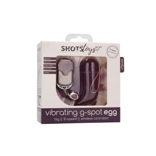 Shots Toys Wireless Egg model G - 10 trybow, pilot stalowy