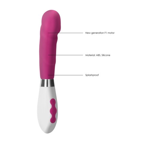 Luna by Shots Asopus - Wibrator silikonowy 10 trybow ładowany USB 20,8 cm