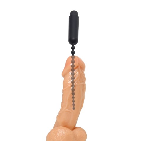 XR Brands Vibrating Sound Beaded Insert czarny silikonowy 24cm