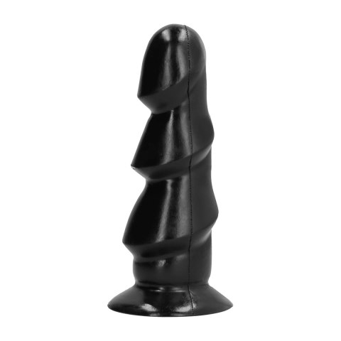 All Black Korek anatomiczny piramidki 17 cm silikonowy czarny