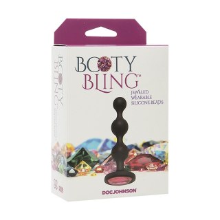 Doc Johnson Booty Bling Portable - korek z silikonowymi wypustkami i ozdobą