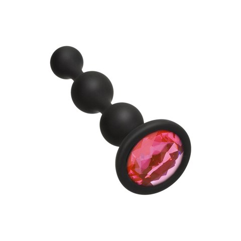 Doc Johnson Booty Bling Portable - korek z silikonowymi wypustkami i ozdobą