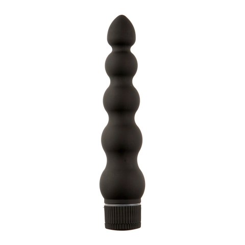 Doc Johnson Black Magic Ribbed Vibe czarny 18 cm wodoodporny