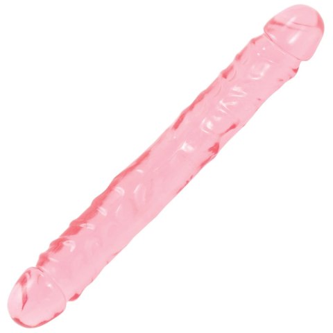 Doc Johnson Crystal Jellies JR Double Dong 30 cm, transparentny