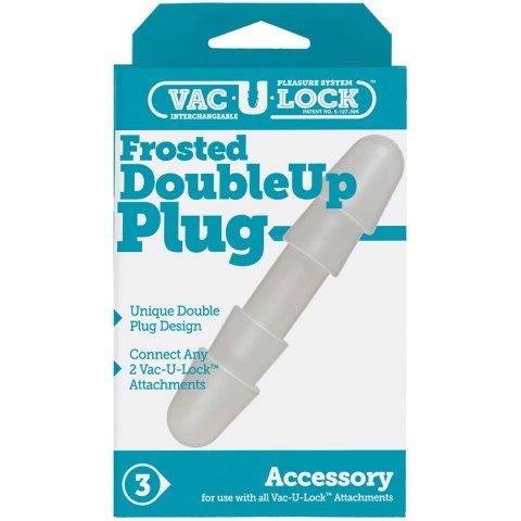 Doc Johnson Frosted Double Up Plug dwustronny adapter Vac-U-Lock