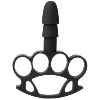 Doc Johnson Knuckle Up - adapter Vac-U-Lock z paskiem, czarny