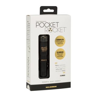 Doc Johnson Pocket Rocket mini masażer 10 cm czarny limitowana edycja