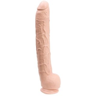 Doc Johnson Rambone Black 38 cm - model z przyssawką i anatomiczną podstawą