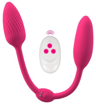 Sweet Smile RC Double Pleasure - System Wibracyjny Z Pilotem Rożowy
