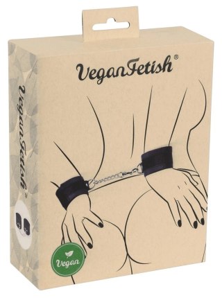 Vegan Fetish Kajdanki z Rzepami i Łańcuszkiem, Wegańskie, Regulowane