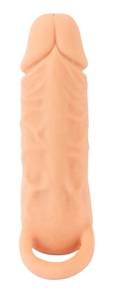 Nature Skin Medium - System 2w1 Przedłużający i Intymny Rękaw TPE 18,5 cm