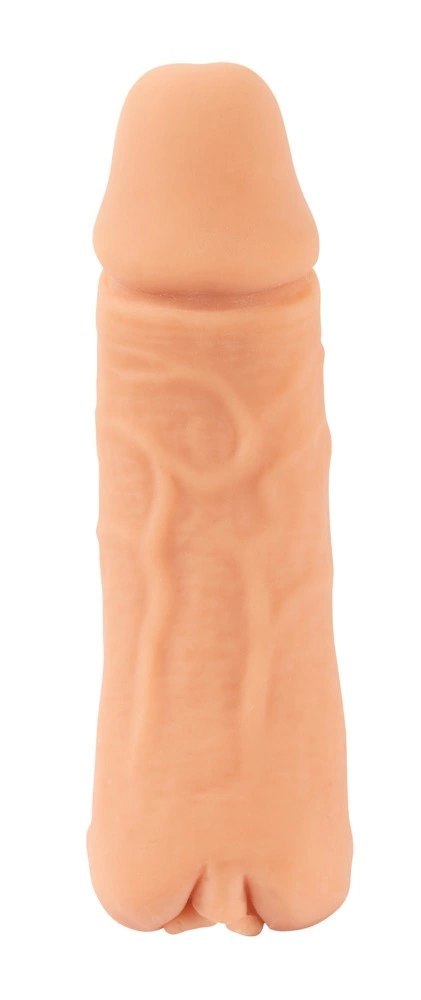 Nature Skin Medium - System 2w1 Przedłużający i Intymny Rękaw TPE 18,5 cm