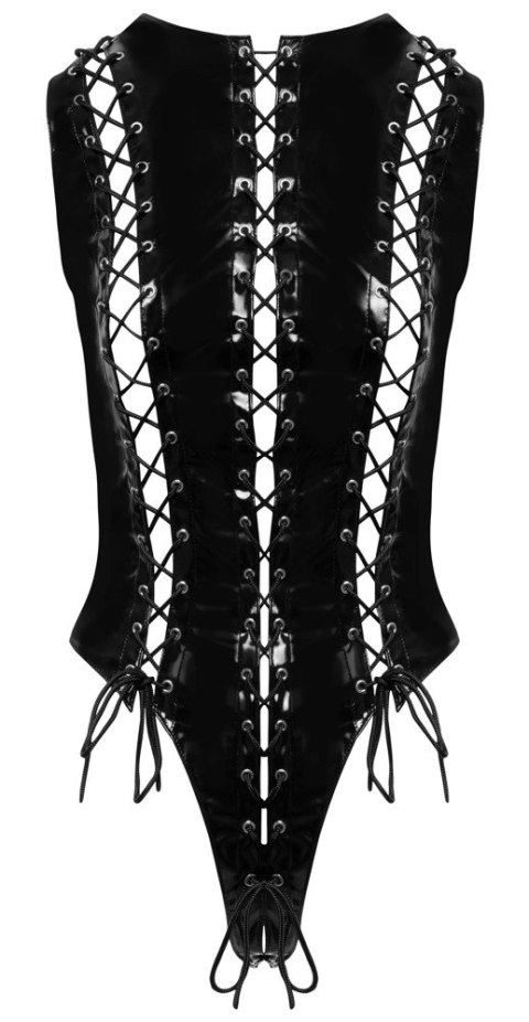 Black Level Body winylowe czarne wiązane sznureczkami M