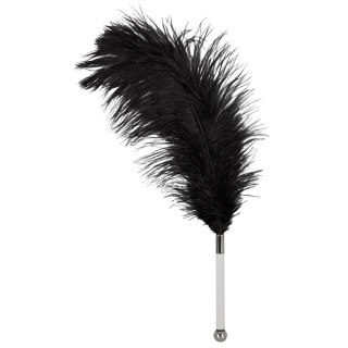 Bad Kitty Piorko Czarny Model Strusie 13 cm Pleksiglasowy Uchwyt