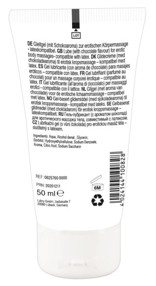 Lick It Żel do masażu ciała czekoladowy 50ml wegański