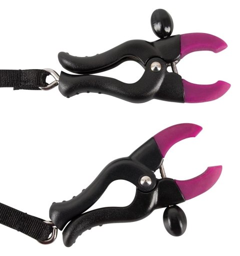 Bad Kitty Model 603510 - Stringi z wibracjami i regulacją, czarne