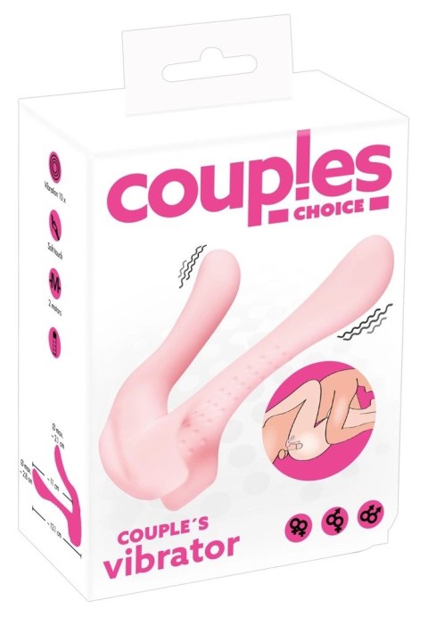Couples Choice Wibrator Partnerski Rożowy 10 Trybow USB 13,1 cm