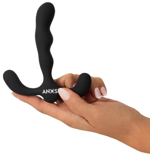 ANOS Silikonowy 3-Ramienny Stymulator Prostaty Czarny, 3 Silniki, 7 Trybow